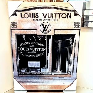 Metallic Sheen LOUIS VUITTON Storefront Luxe Art Print